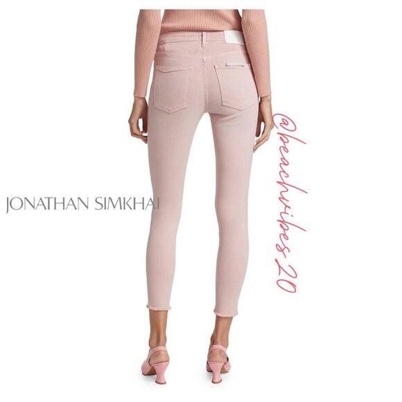 *JONATHAN SIMKHAI STANDARD Costa Mid-rise Skinny Jeans 29 O-3 - Picture 3 of 11